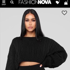 FASHIONNOVA- Meet Me Half Way Sweater